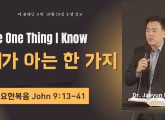 내가 아는 한 가지 10월 19일